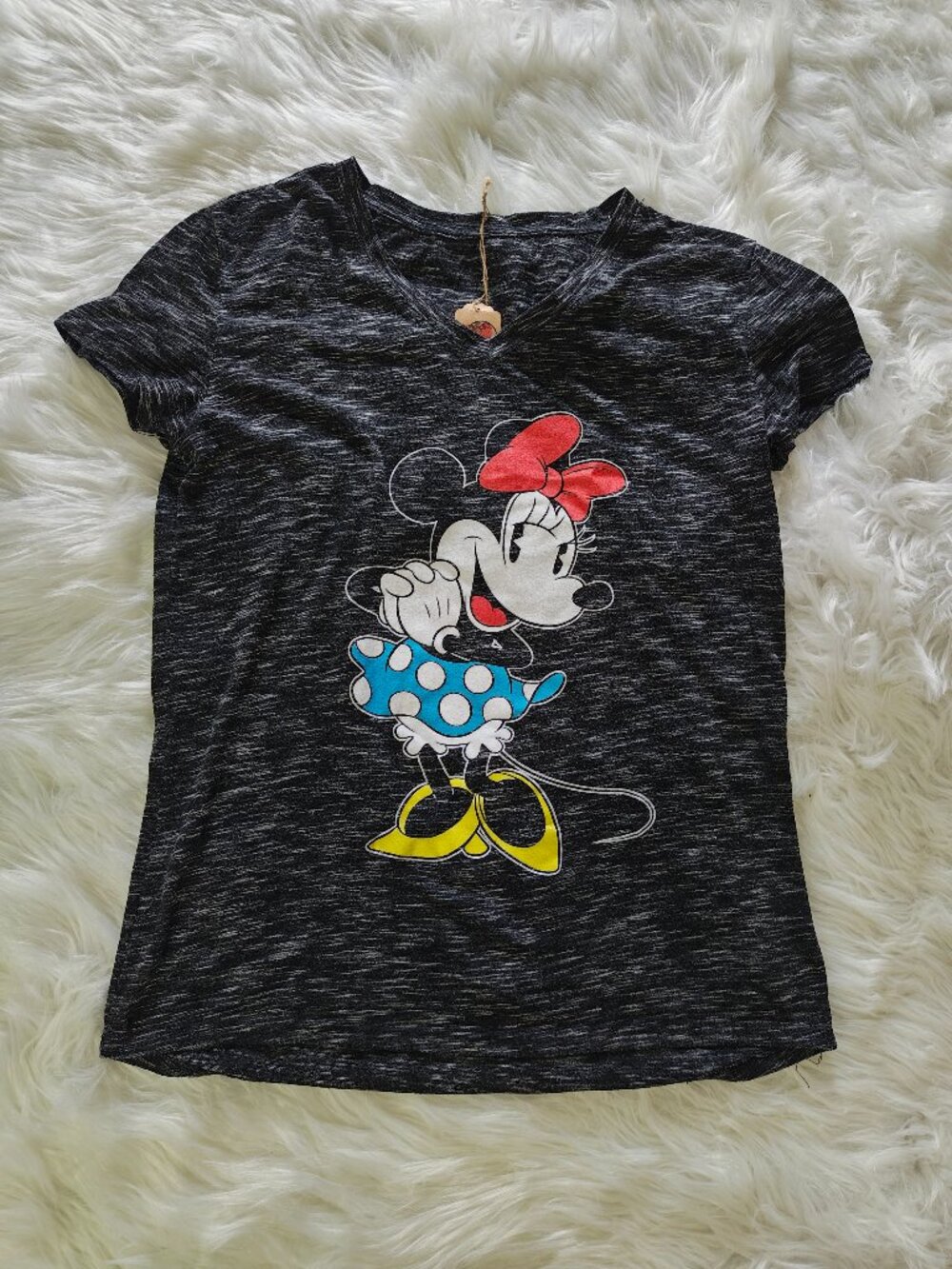 Minnie Mouse Soft T-Shirt, Grey, Size Large